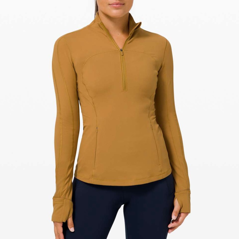 Lululemon Run Briskly 1/2 Zip Spiced Bronze Woman’s 4
